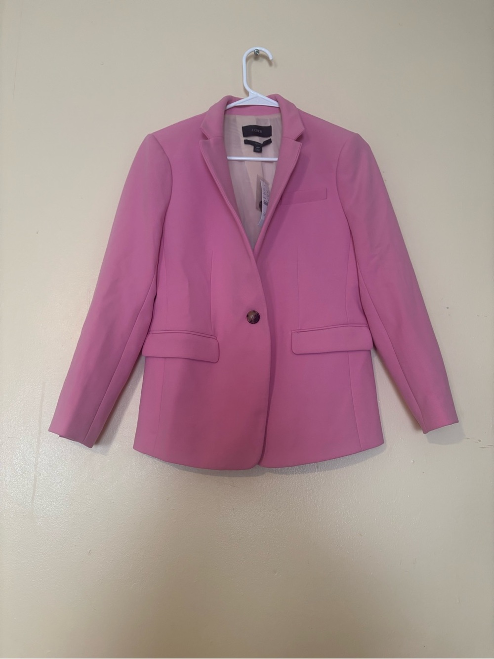 J. Crew Pink Single-Button Tailored Blazer